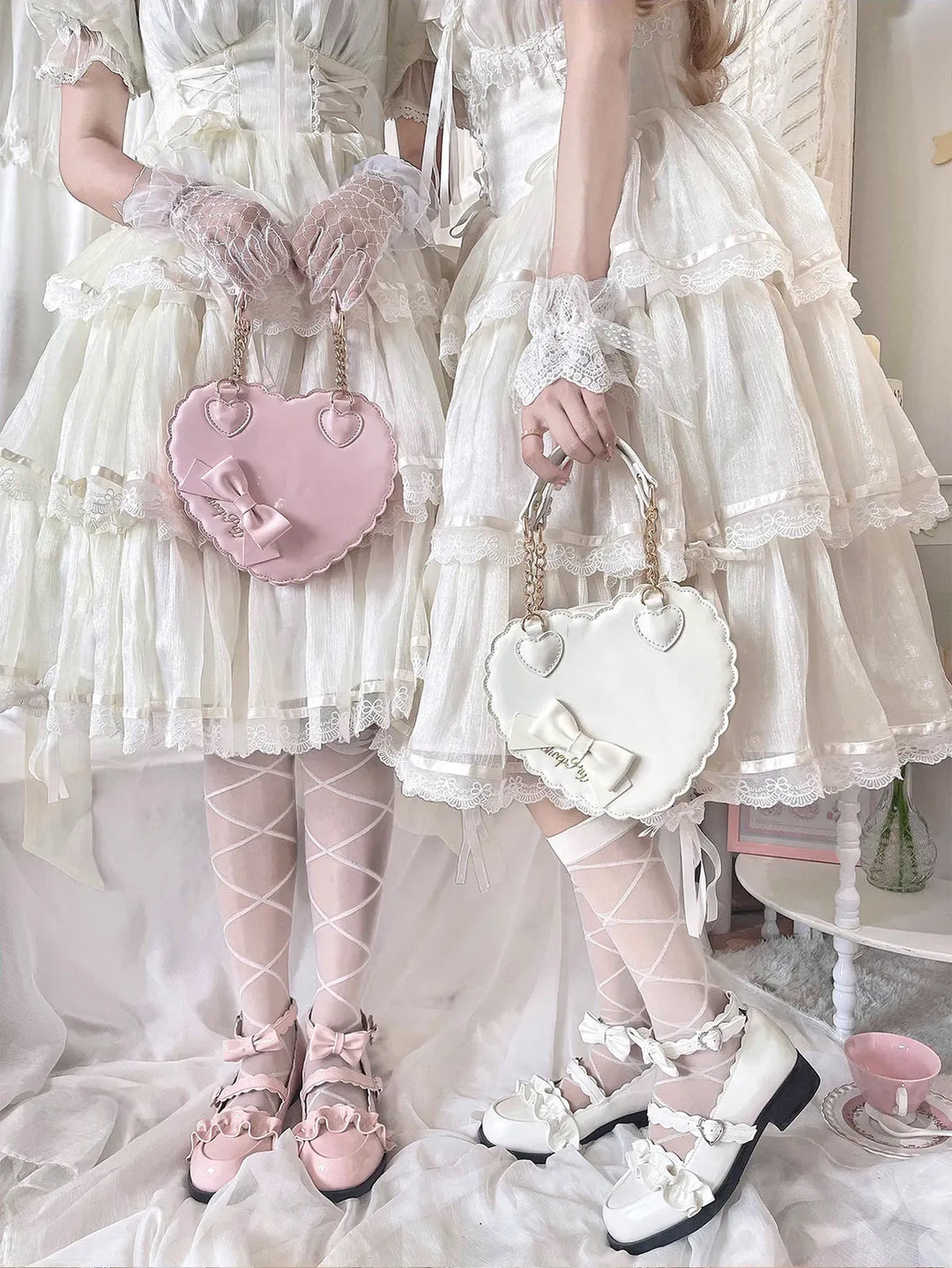 Kawaii Lolita Lace Flat Shoes 12 Colors 22828:329428