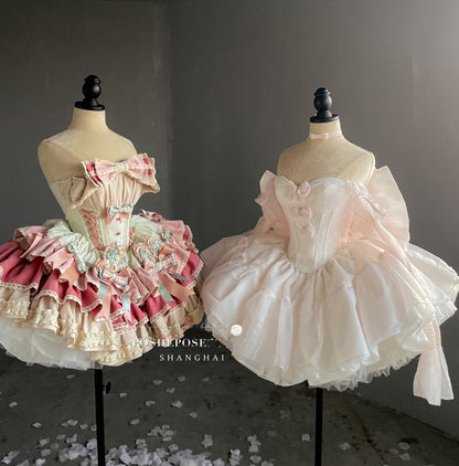 Pink Lolita Dress Corset Dress Princess Dress 36384:540758 36384:540758