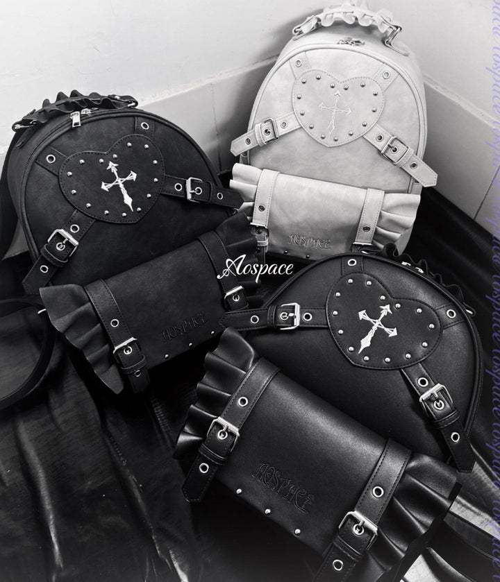 Subculture Punk Backpack Bag, Adjustable Shoulder Straps 44769:830440
