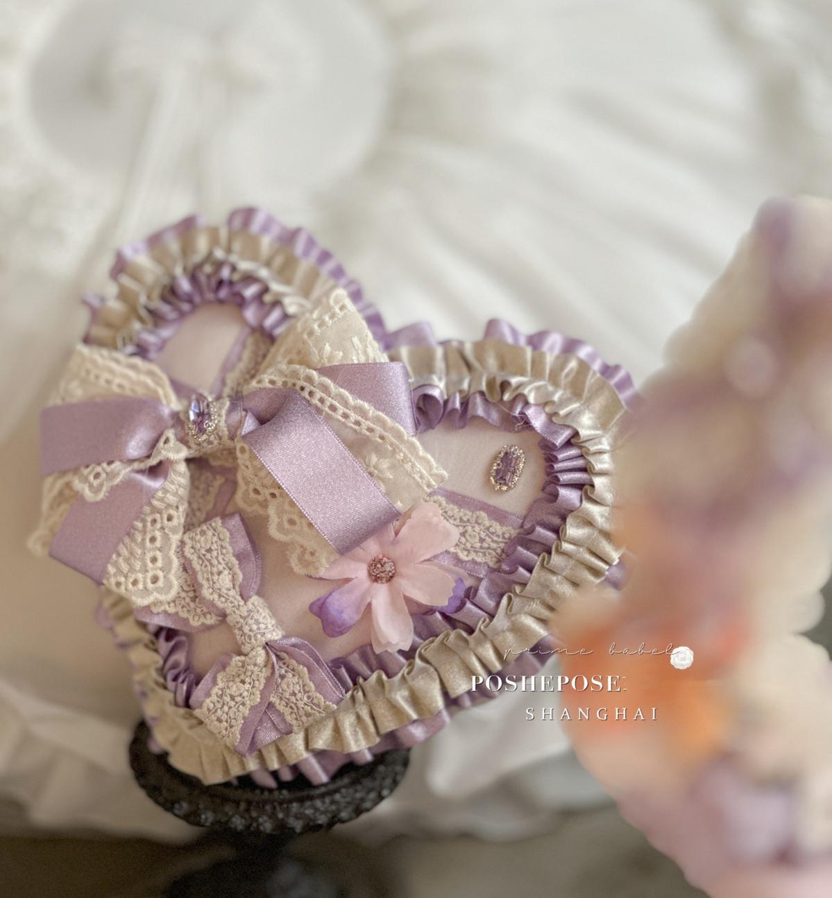 Lolita Dress Set Sweet Violet Pink Puffy Dress Corset Dress 36388:554866