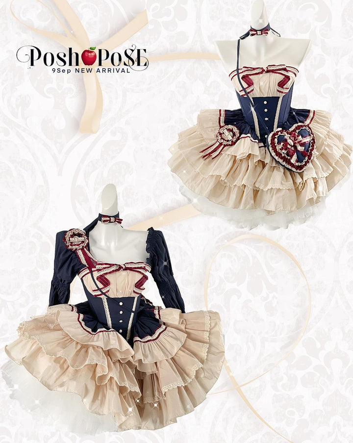 Lolita Dress Fishbone Dress Corset Dress Multicolor 36380:540552 36380:540552