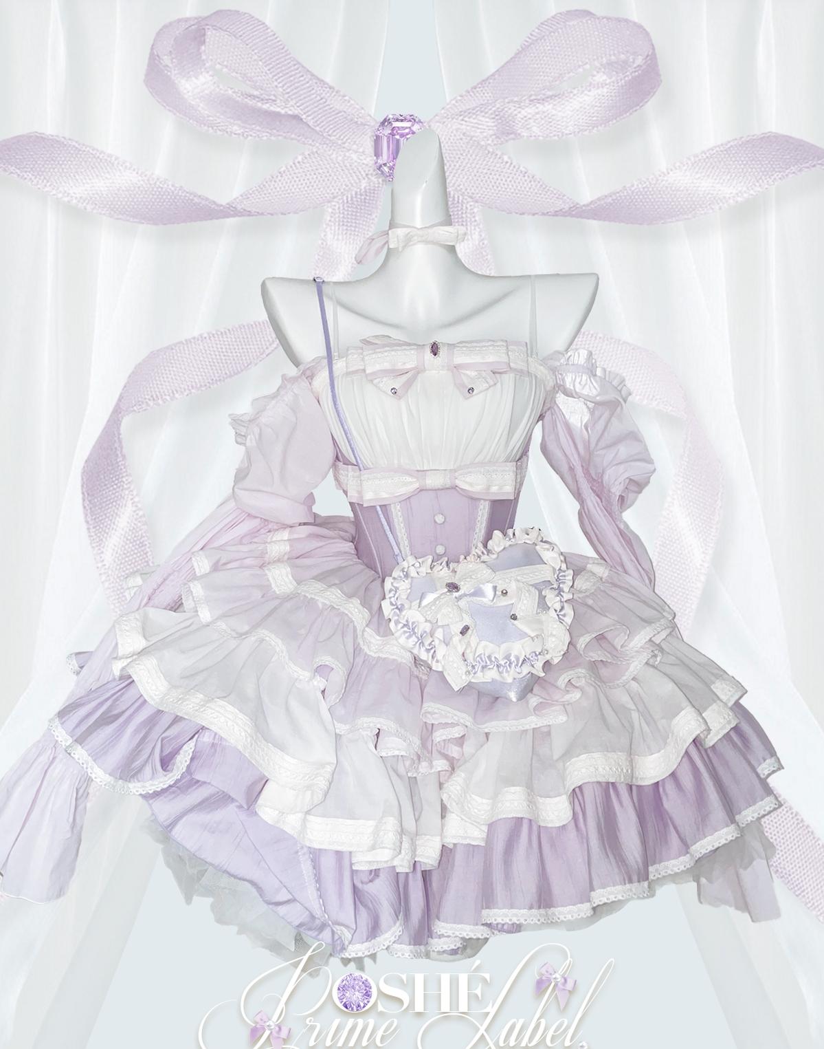 Lolita Dress Fishbone Dress Corset Dress Multicolor 36380:540724