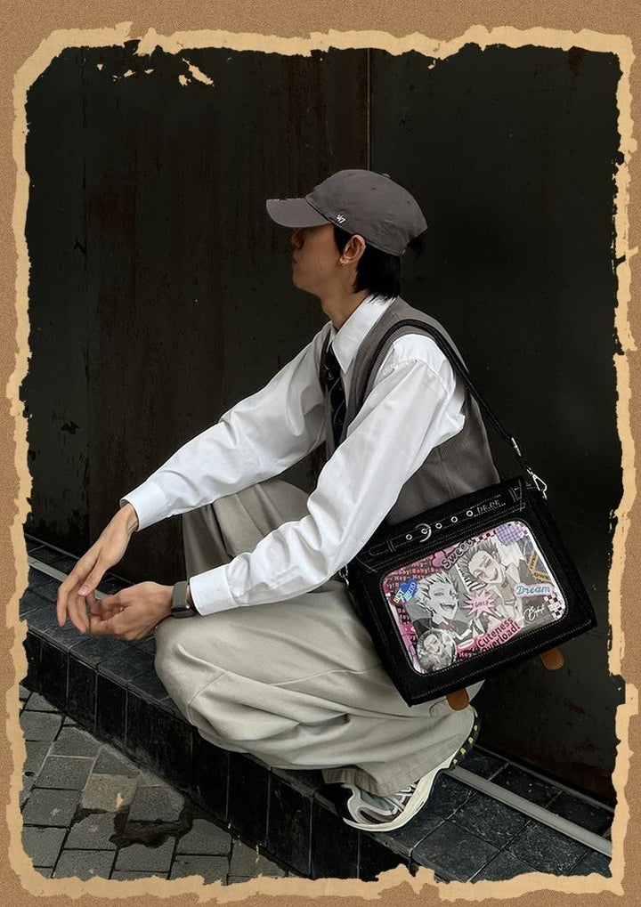 Kawaii Itabag Denim Crossbody Bag Large Capacity Handbag 37050:551908 37050:551908