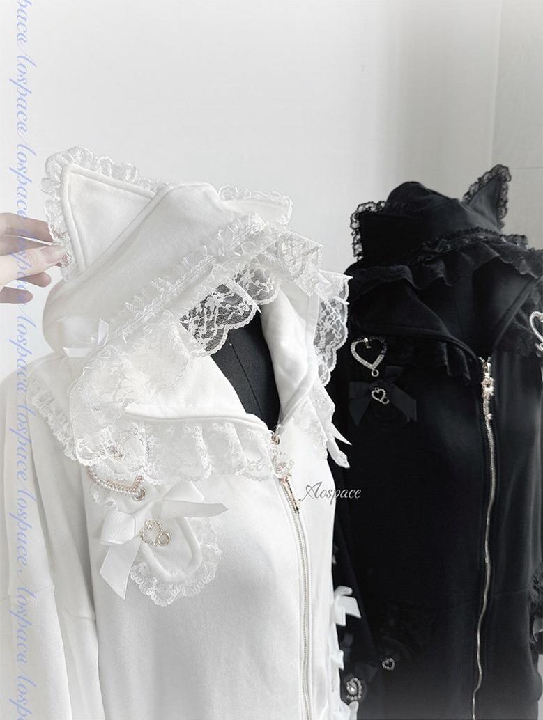 Subculture Hooded Sweatshirt, Oversized & Cat Ear 44926:829668