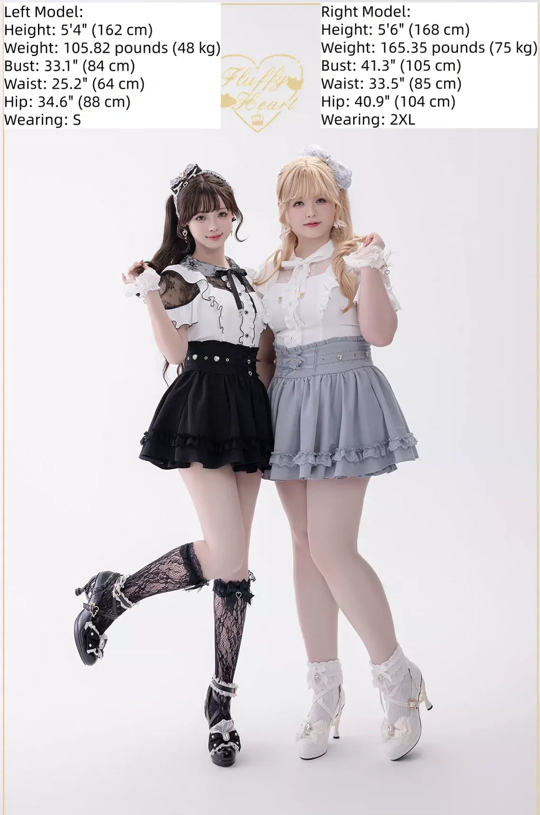 Jirai Kei High Waist Skirt, Built-in Safety Shorts 45720:860318