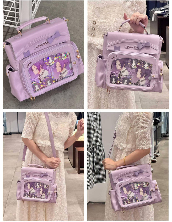 Kawaii Ita Bag with Crossbody Strap, Clear Window 45414:846821