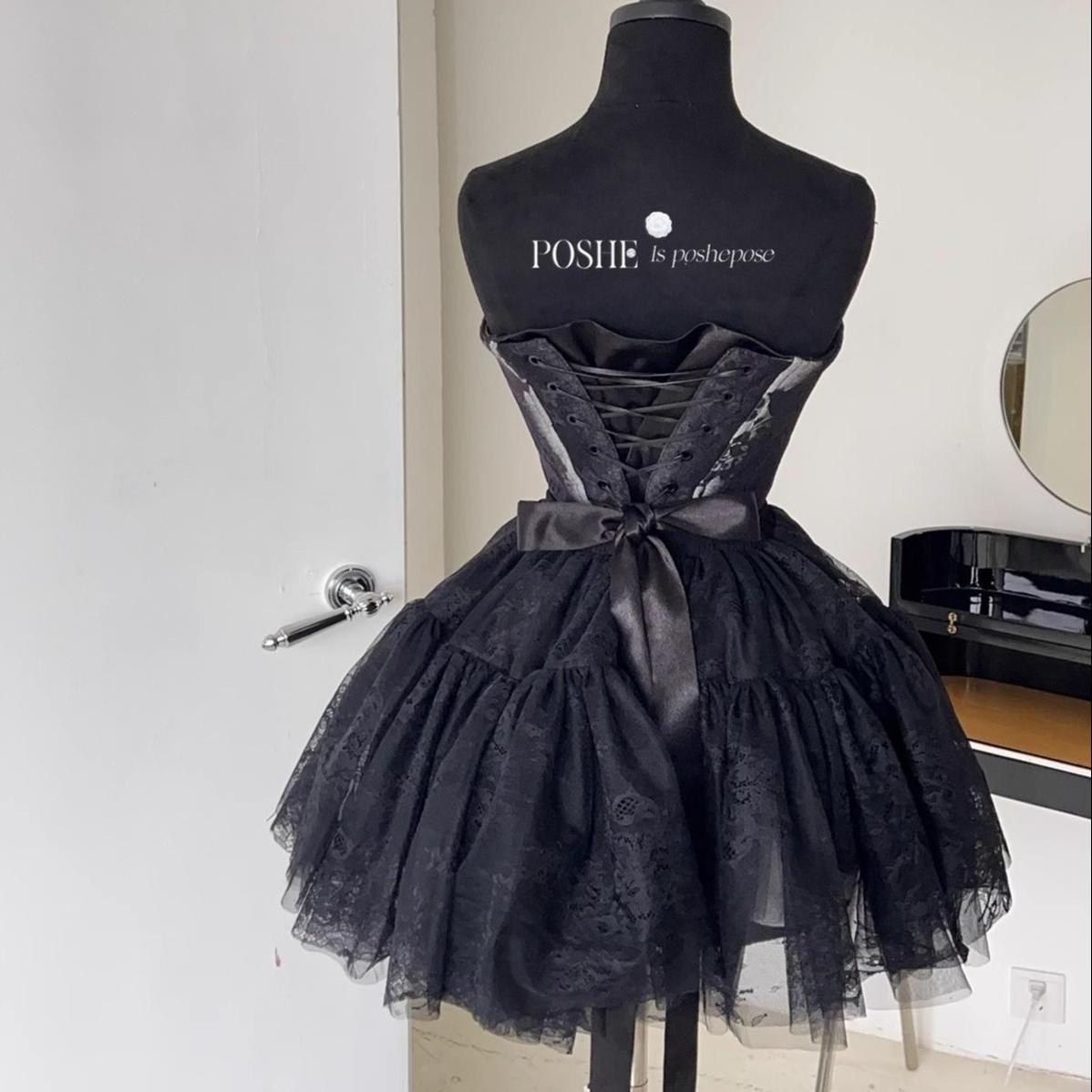 Lolita Dress Petticoat Puffy Black And White Pettipants 36386:542702