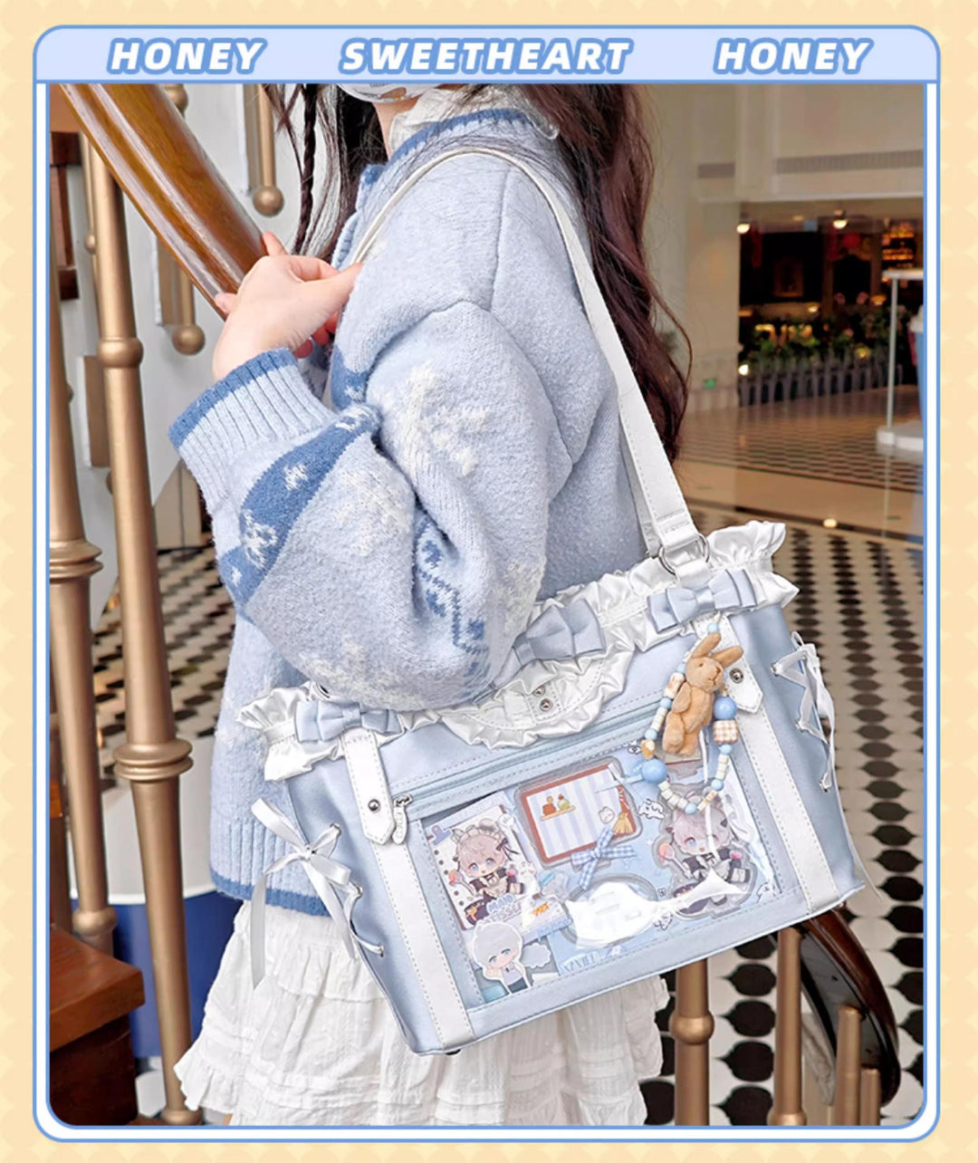 ACG Culture Satin Ita Bag Handle Bag With Removable Ribbon 43101:768415