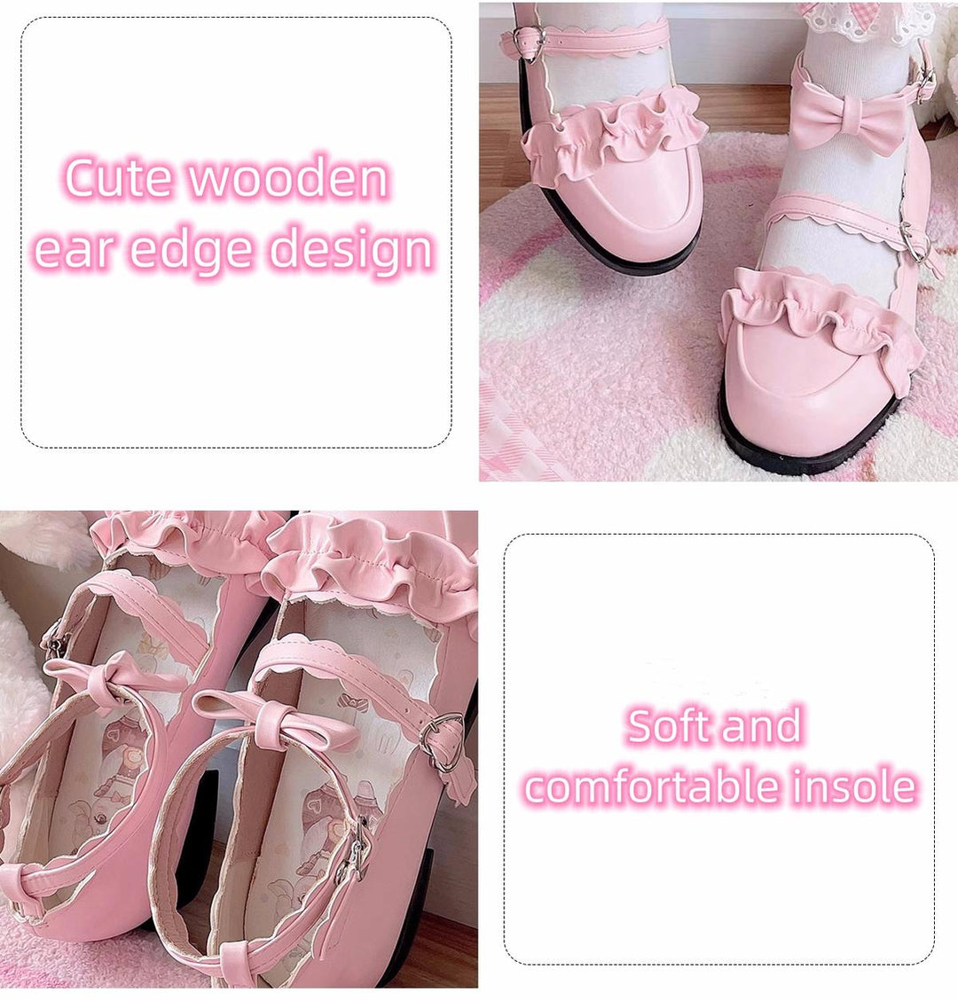 Sweet Lolita Shoes Lace Flat Shoes 12 Colors 22828:329432