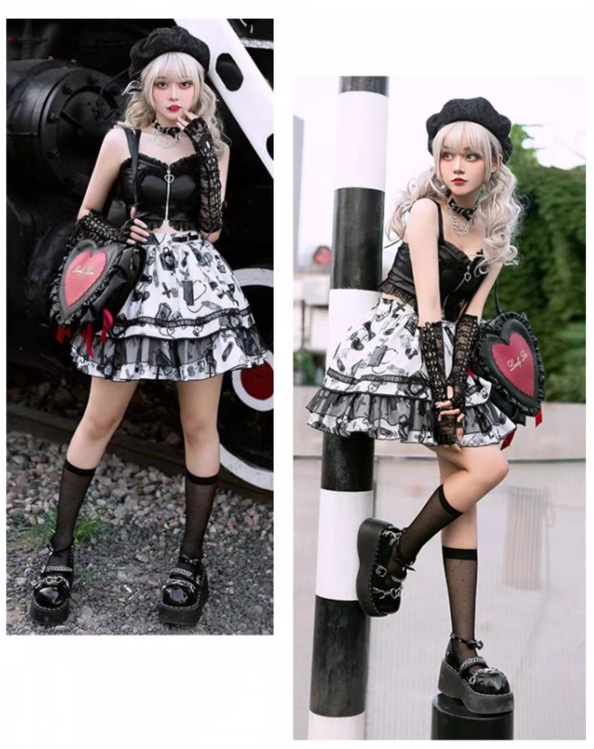 Lolita Bags Heart-shaped Bow Shoulder Bag 35778:521886 35778:521886