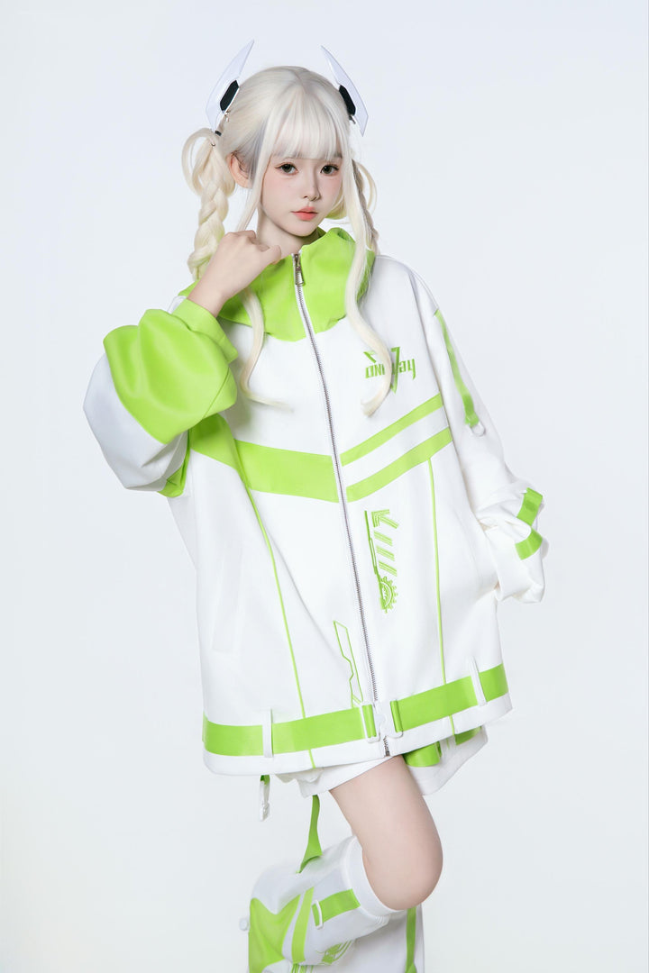Plus Size Tenshi Kaiwai Outfit, Jacket and Shorts (L M) 44120:796912