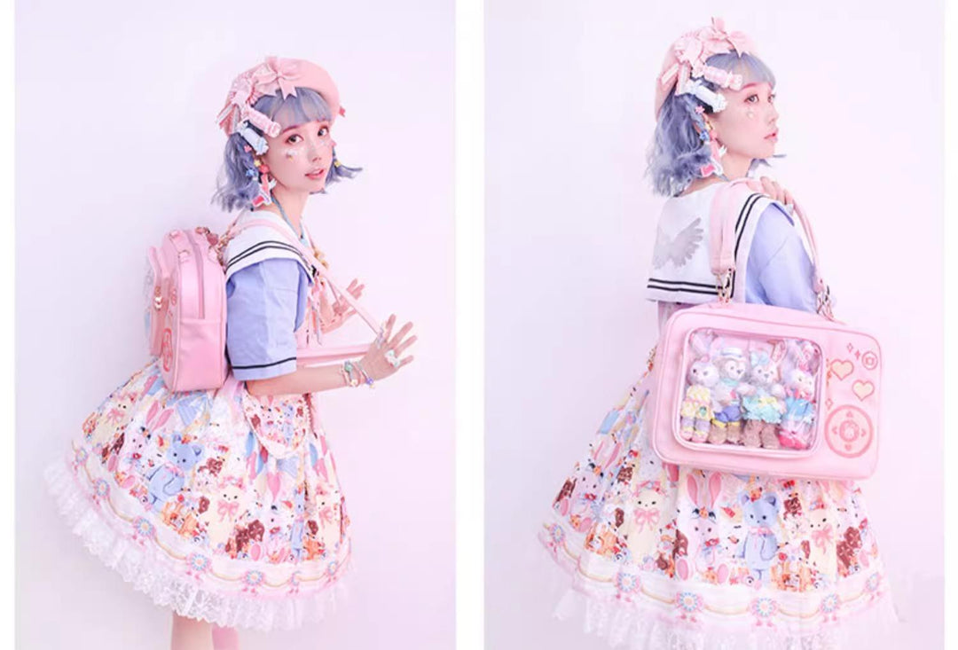 Lolita Ita Bag Kawaii Camera Shaped Shoulder Ita Bag 35774:543558 35774:543558