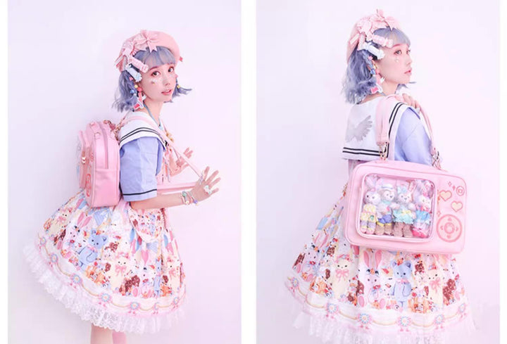 Lolita Ita Bag Kawaii Camera Shaped Shoulder Ita Bag 35774:543558