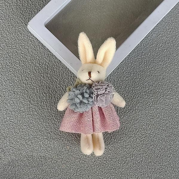 Mori Kei Brooch Cute Doll Brooch Plush Bunny Pin For Bags 36430:520952 36430:520952