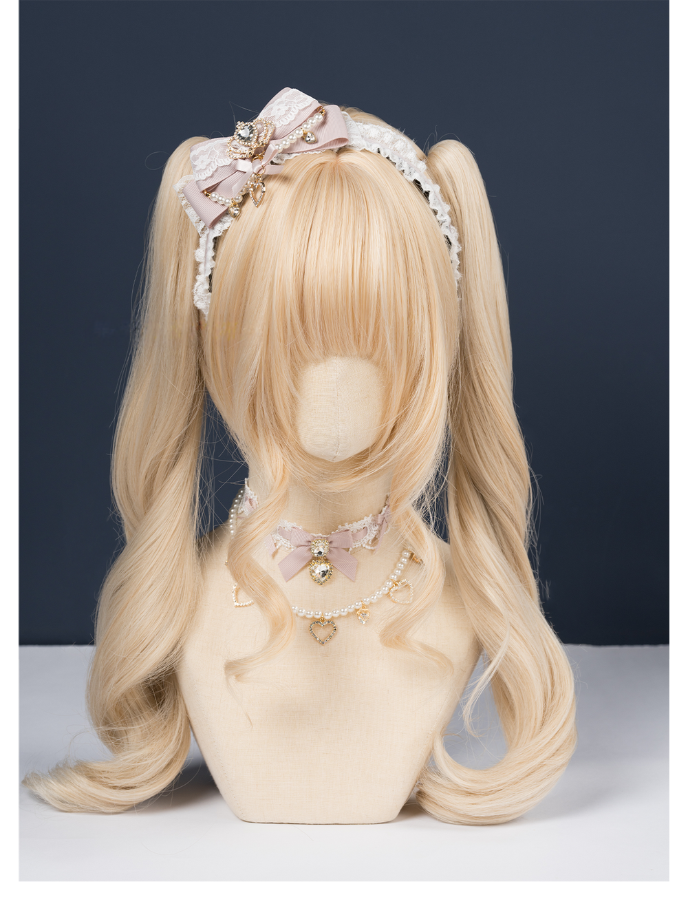 Ryousangata Bow Headband, Rhinestone Accents 44413:808729