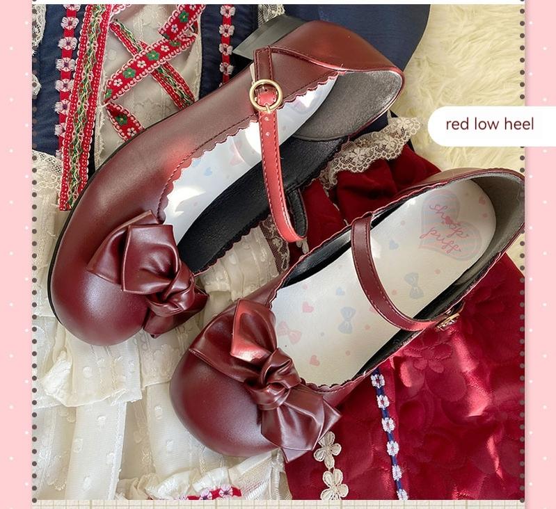 Kawaii Fashion Lolita Round-Toe Mary Jane Shoes Multicolor 22832:327340