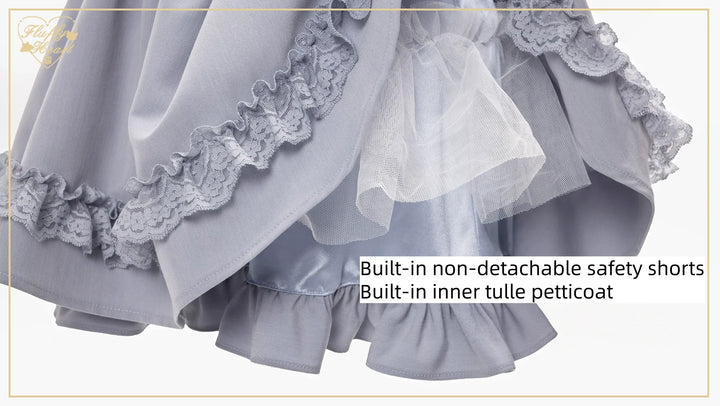 Jirai Kei High Waist Skirt, Built-in Safety Shorts 45720:860320
