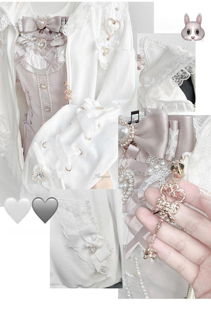 Subculture Hooded Sweatshirt, Oversized & Cat Ear 44926:829672