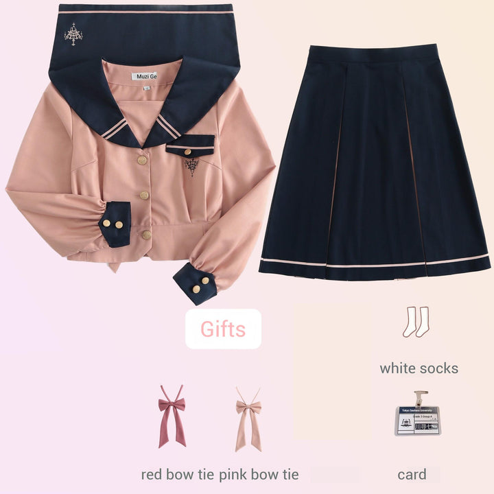 JK Uniforms with Short/Long Sleeved Shirt + Short/Mid-Length Skirt (2XL 3XL L M S XL) 43026:763212