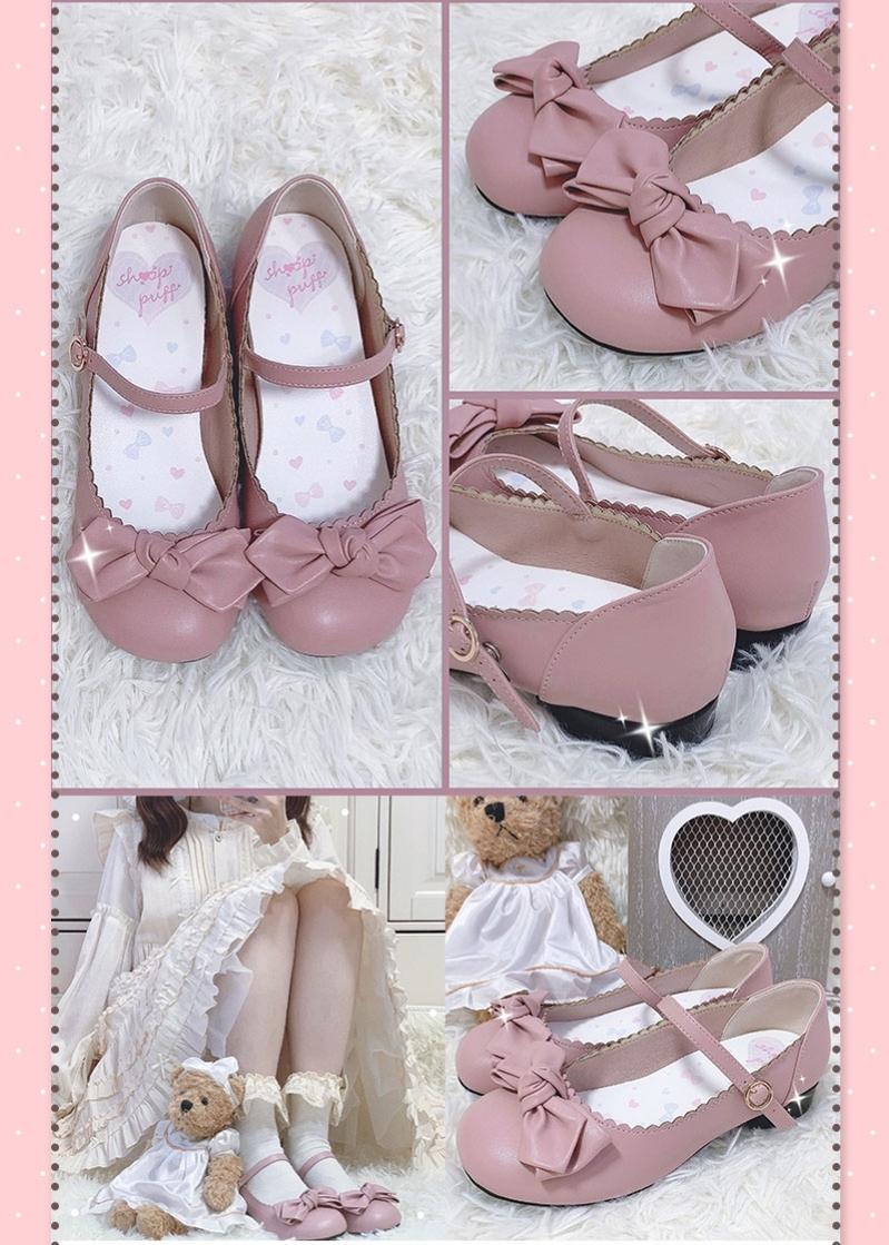 Kawaii Fashion Lolita Round-Toe Mary Jane Shoes Multicolor 22832:327394 22832:327394