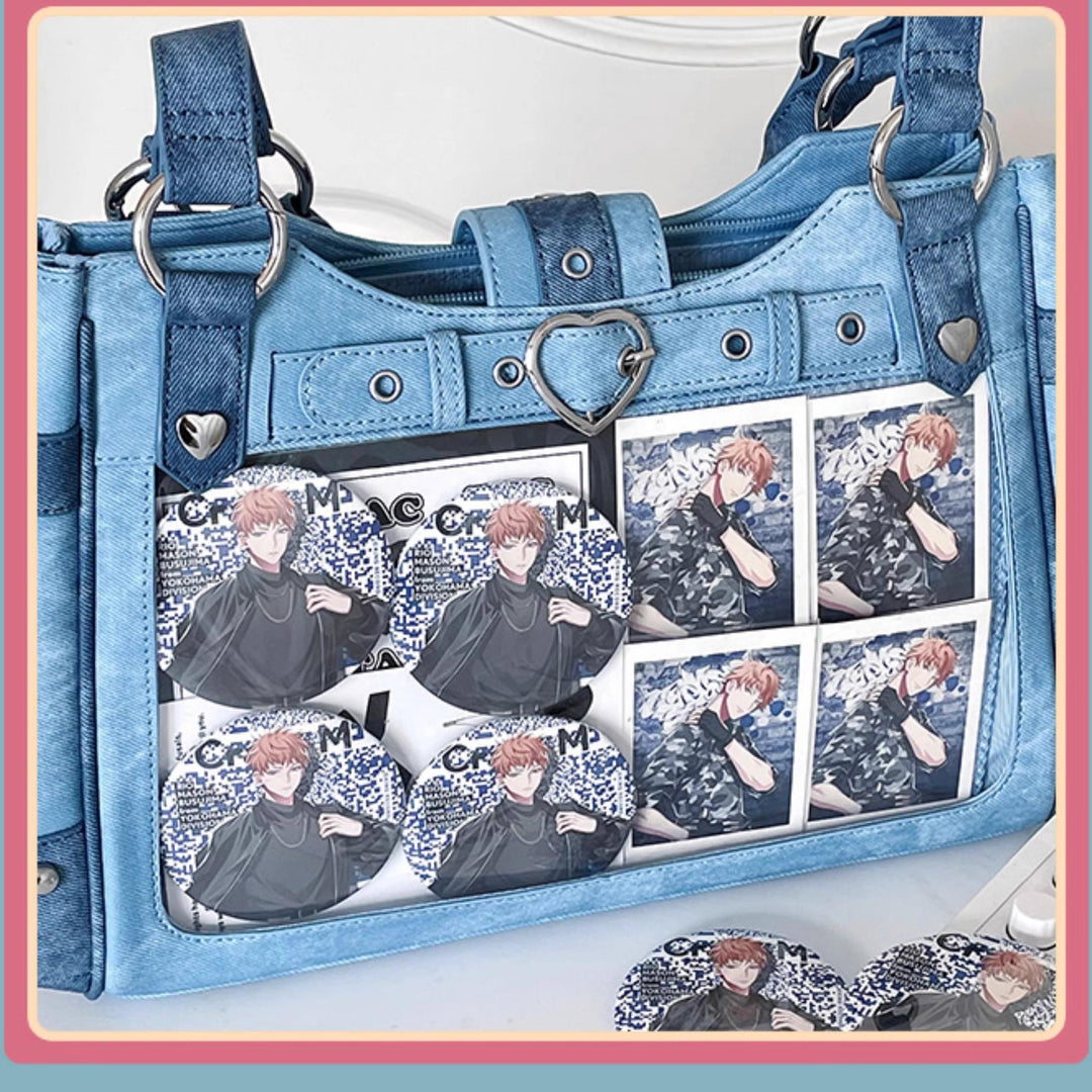 Punk Itabag Single Shoulder Bag Cool Office Worker Itabag 37056:546368 37056:546368