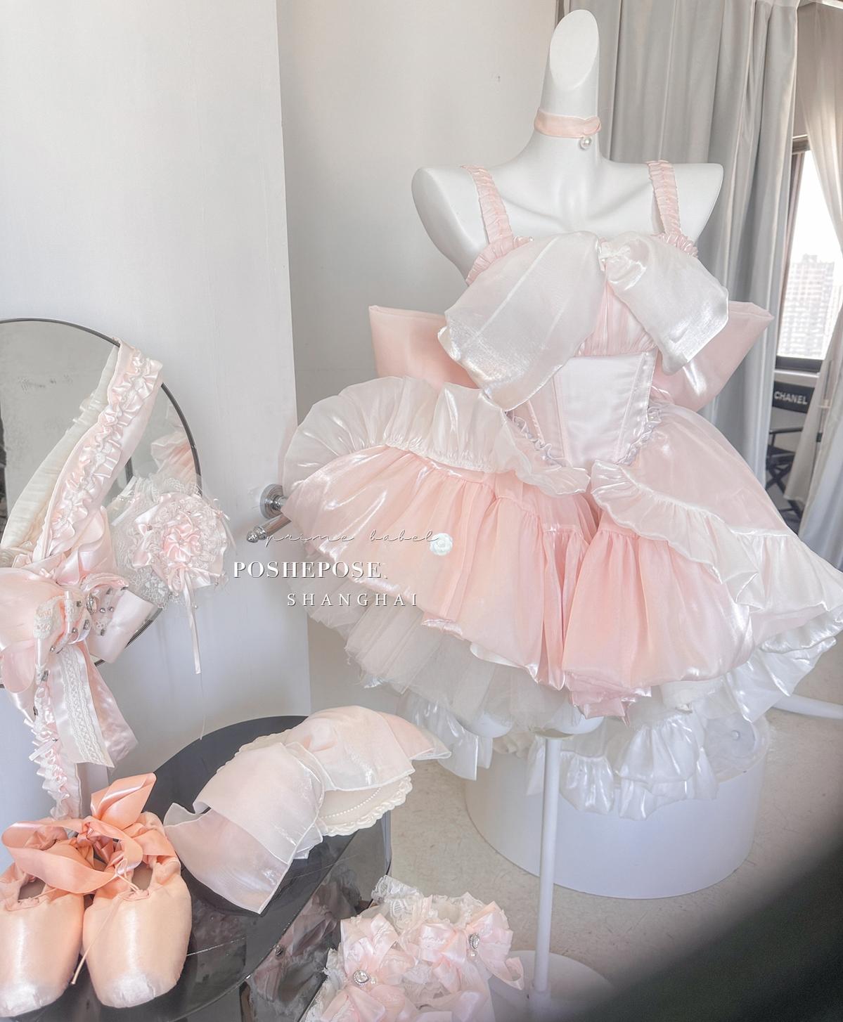 Lolita Dress Corset Dress Princess Vibe Dress Macaron Dress 36382:541742