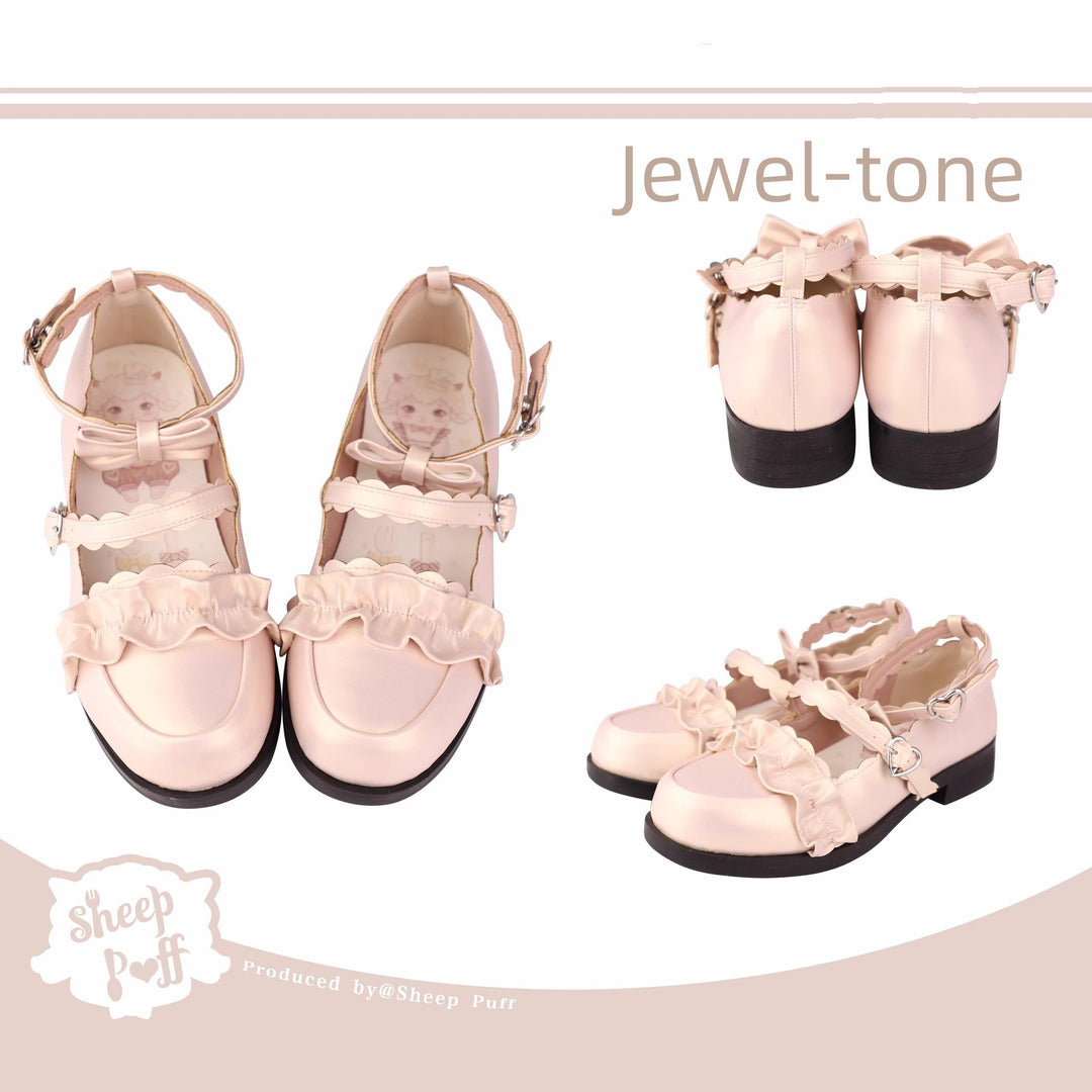 Sweet Lolita Shoes Lace Flat Shoes 12 Colors (34 35 36 37 38 39 40 41) 22828:329458