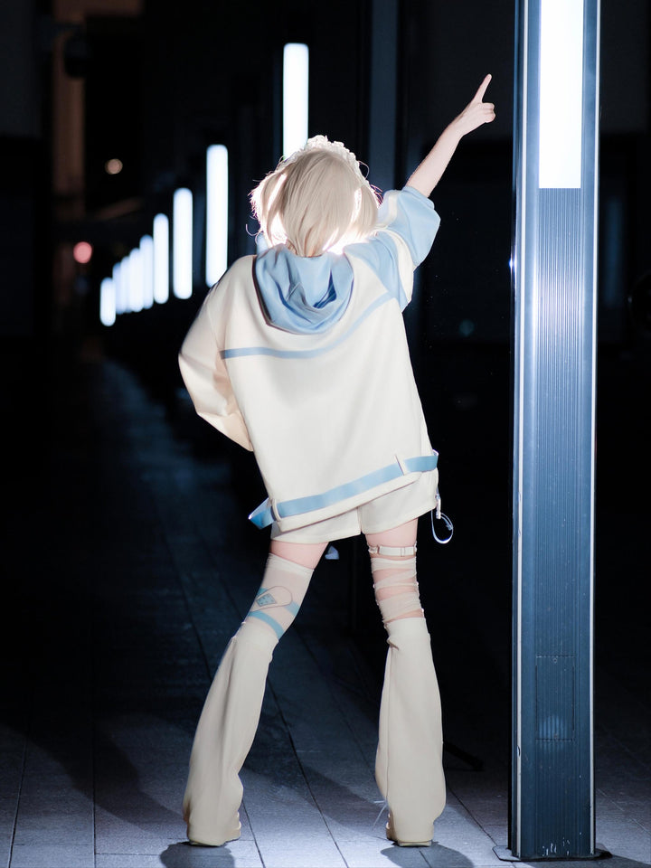 Plus Size Tenshi Kaiwai Outfit, Jacket and Shorts 44120:796971