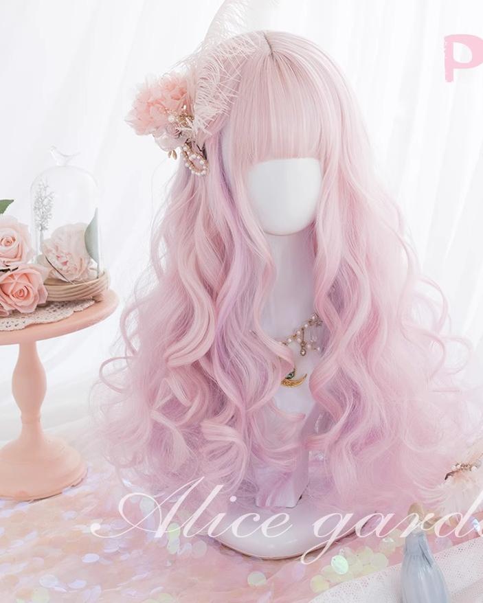 Lolita Wig Fairy Kei Wig Rainbow Wig Pink Wig 31726:497154 31726:497154