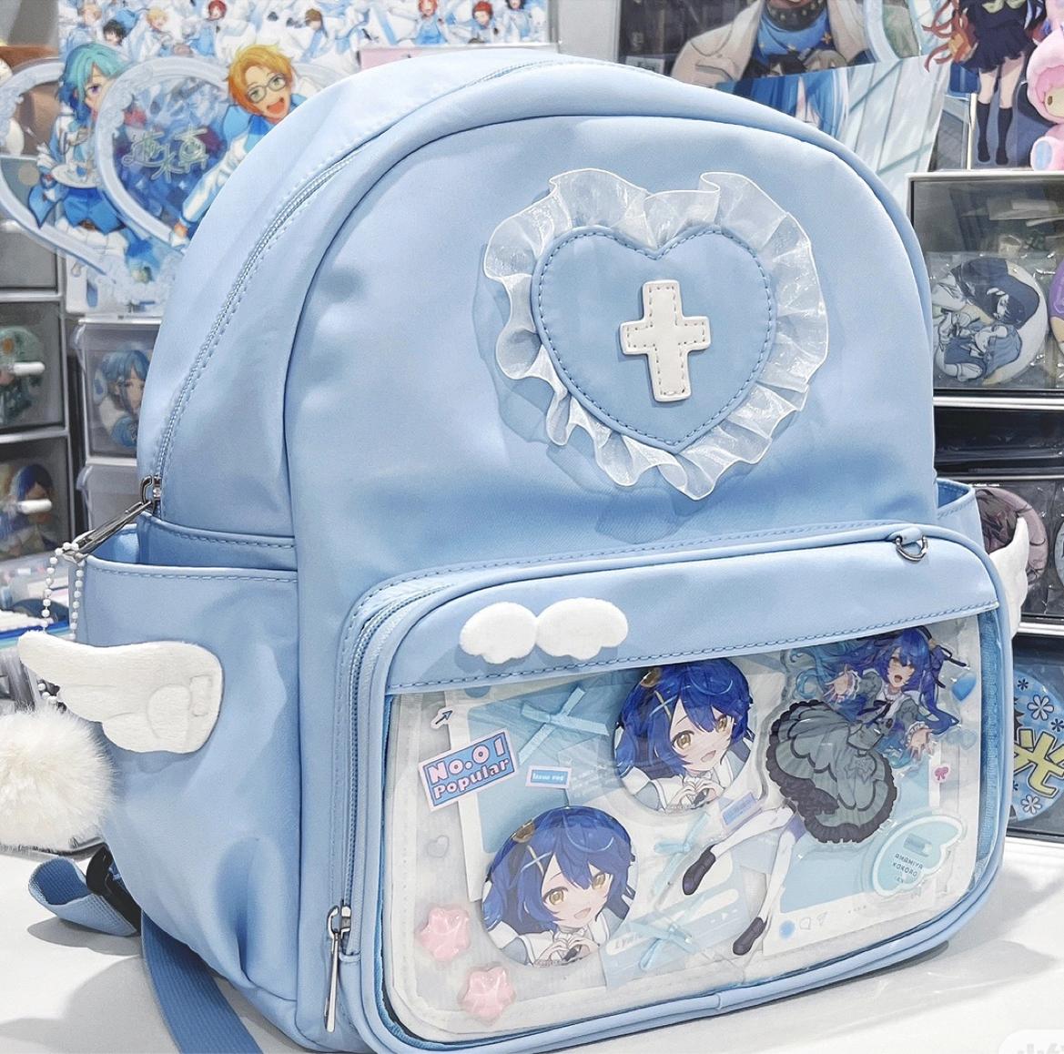 Tenshi Kaiwai Itabag Backpack Blue And Pink Bag Honey Wardrobe