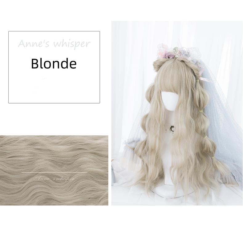 Lolita Wig With Long Curly Egg Roll Style Wig (Blonde) 35944:509460 (Blonde) 35944:509460