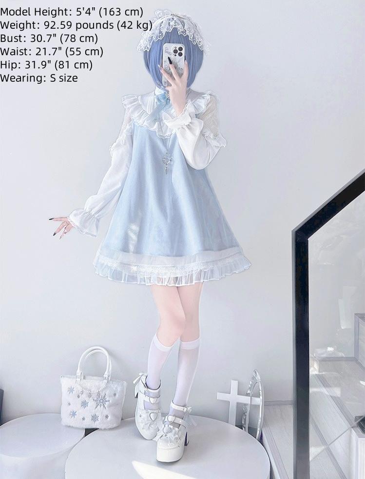 A-line Tenshi Kaiwai Dress, Lace Shoulder 43690:783188