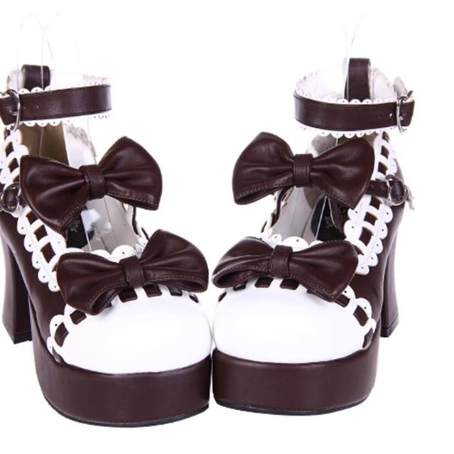 Lolita Shoes High Heels Shoes With Bow 4 Colors 31794:370684 31794:370684