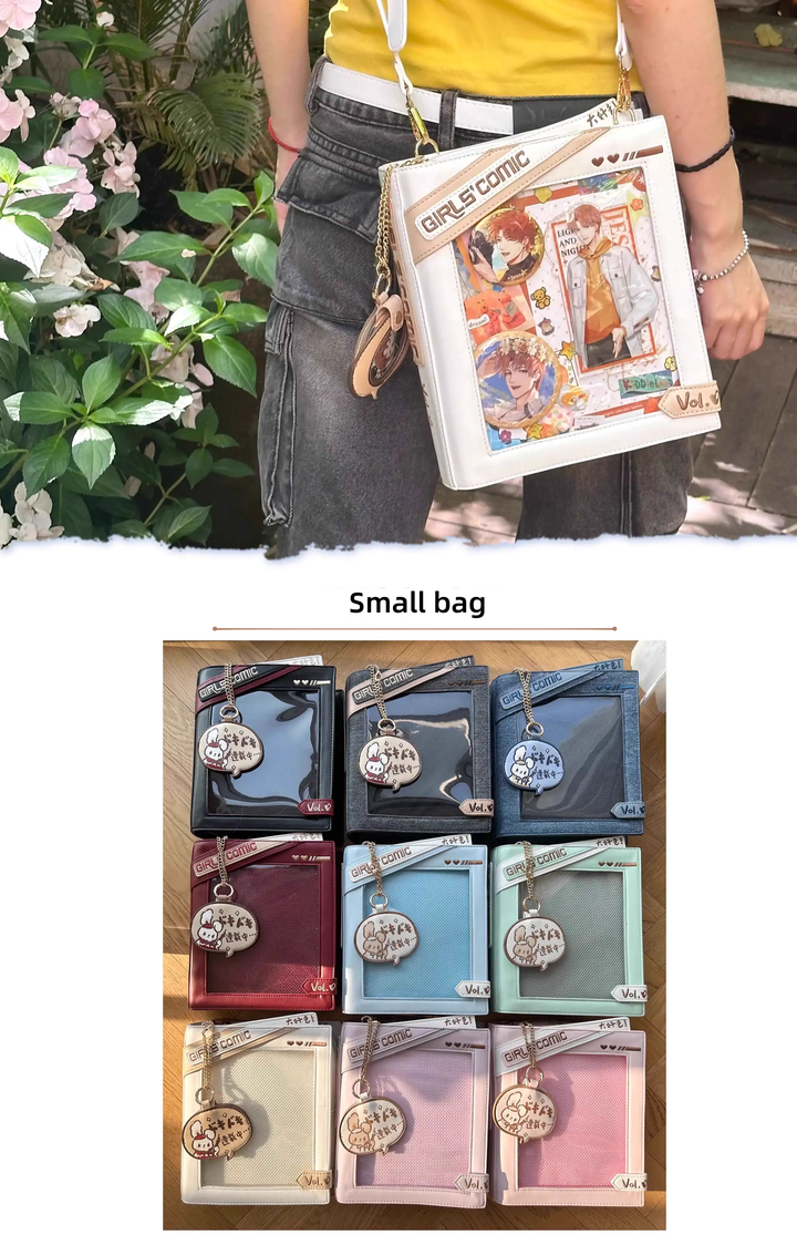 Kawaii Itabag Crossbody Bag Book-shaped Bag 40112:670938