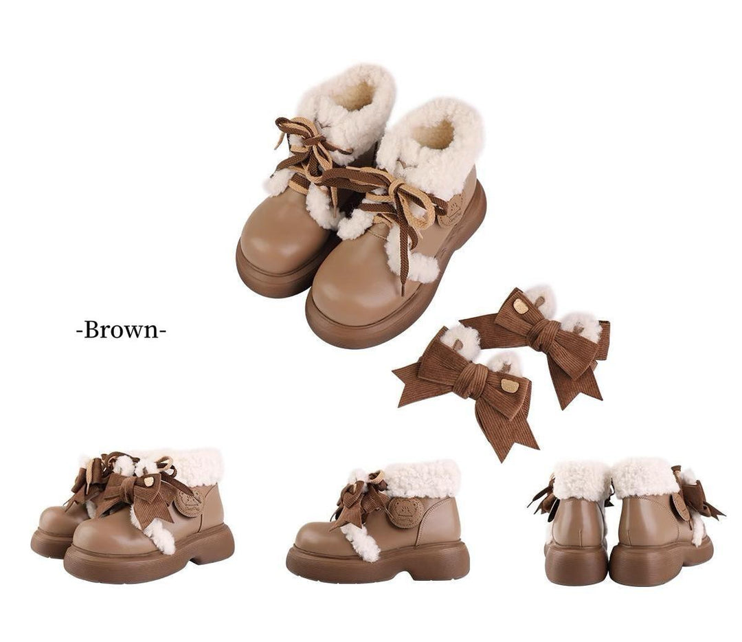 Kawaii Shoes Animal Ears Short Snow Boots 33770:447728 33770:447728