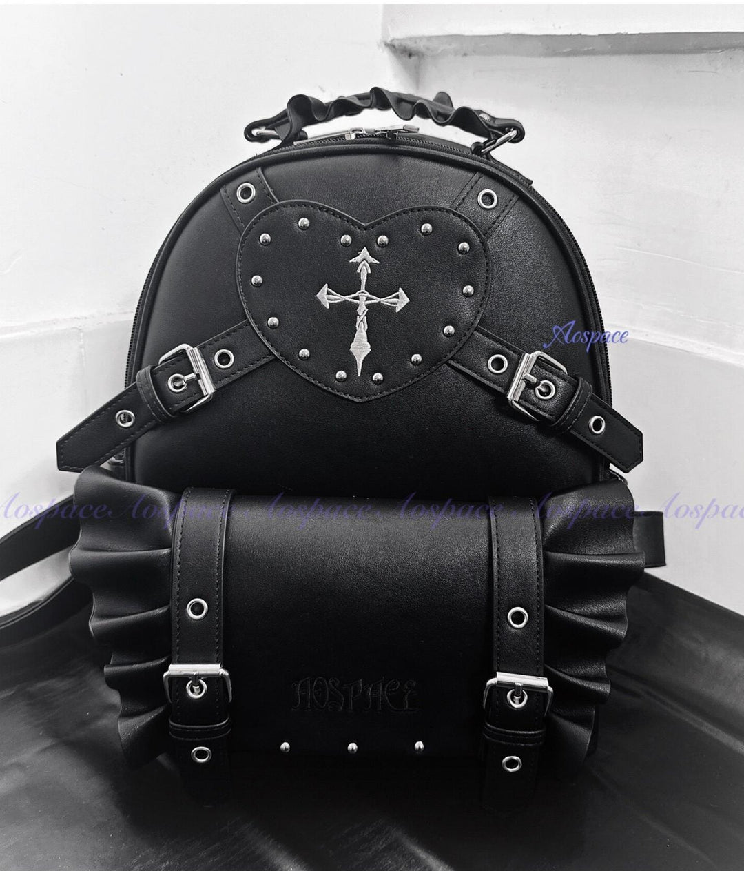 Subculture Punk Backpack Bag, Adjustable Shoulder Straps 44769:830441