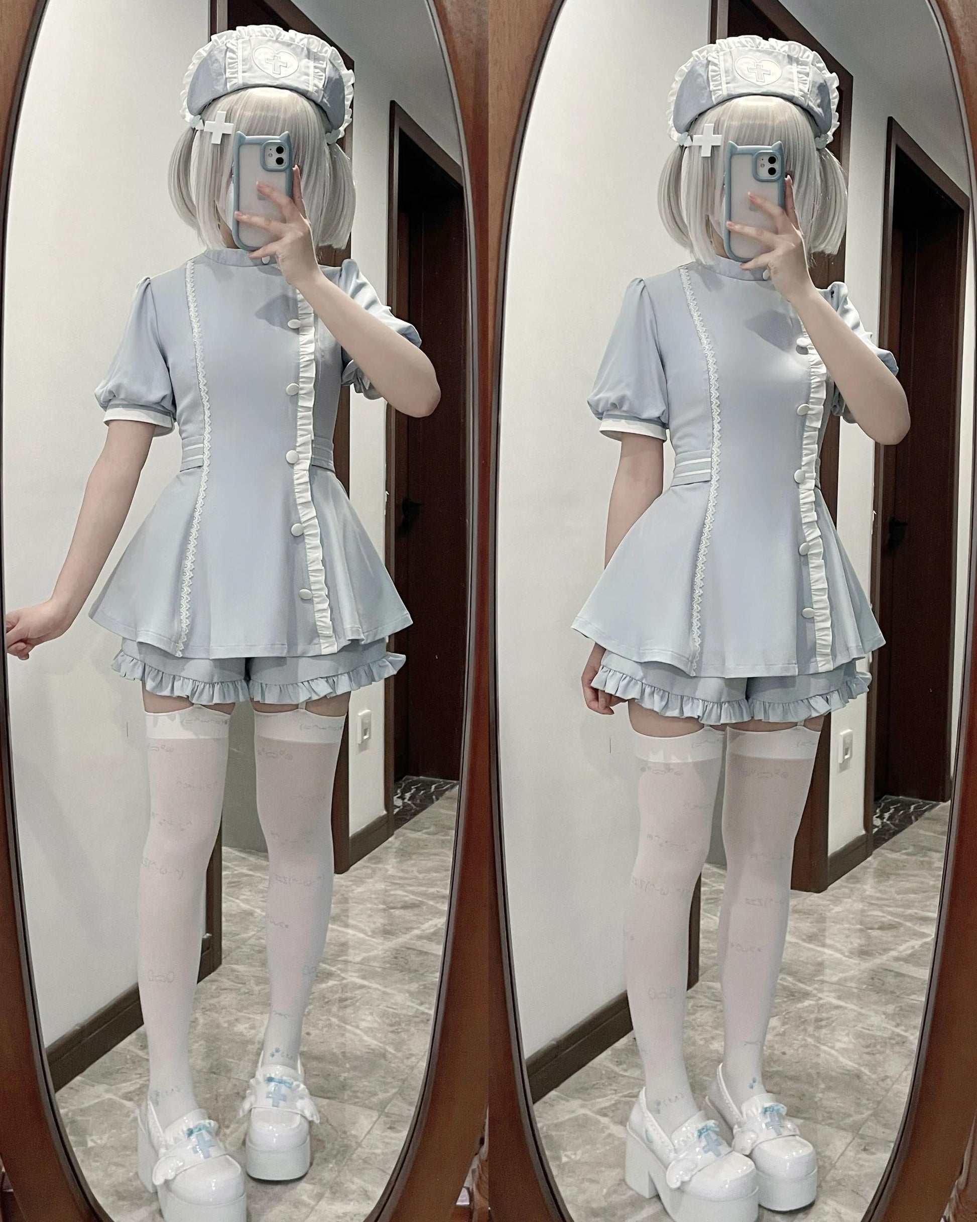 Tenshi Kaiwai Dress Set Nurse Medical Series Outfit Sets 37460:560292