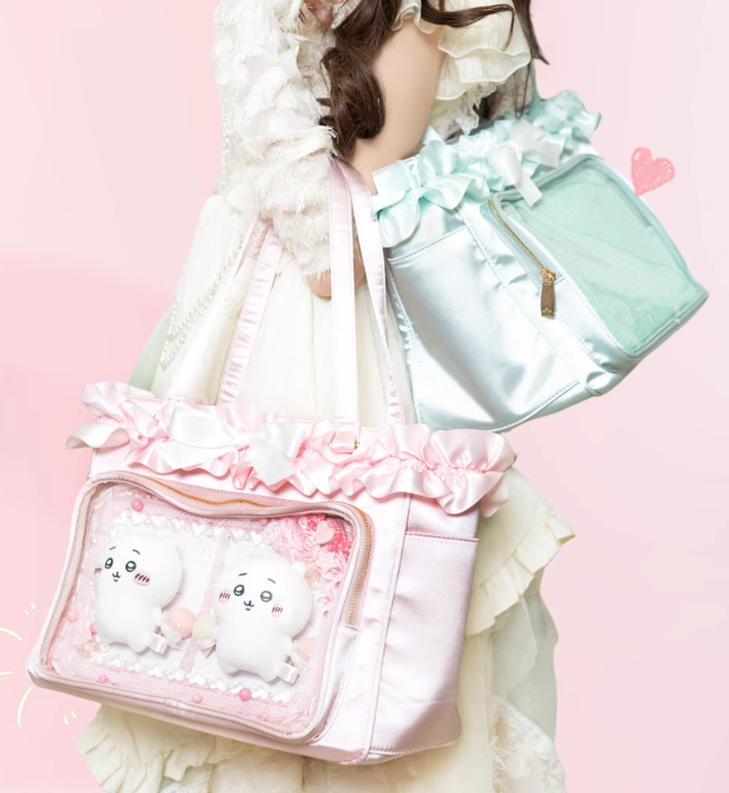 Lolita Fashion Itabag Satin Tote Bag Large Capacity Handbag 41750:734646