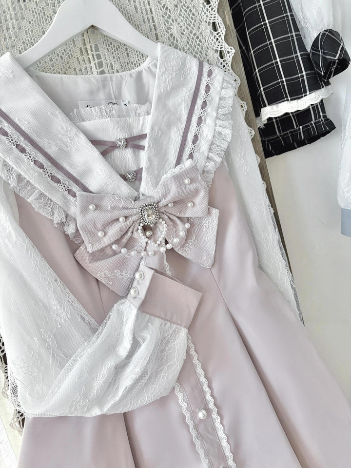 Sailor Collar Ryousangata Set Up, Lace Sleeves 43785:785577