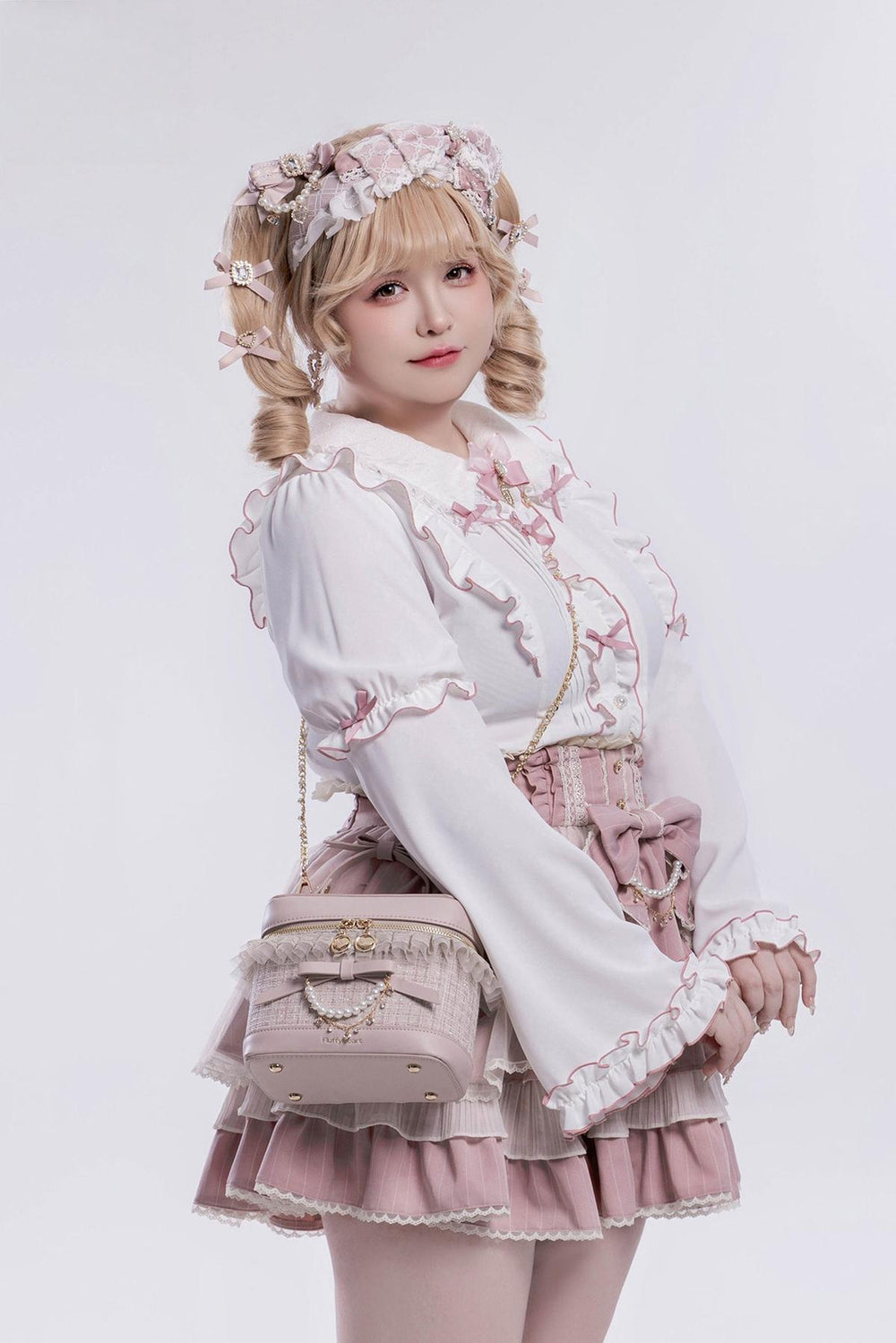 Ryousangata Bucket Hand Bag, Detachable Strap 45132:841677