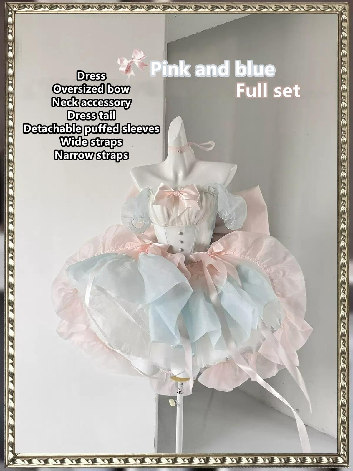 Lolita Dress Corset Dress Princess Vibe Dress Macaron Dress (F L M S XS) 36382:562926