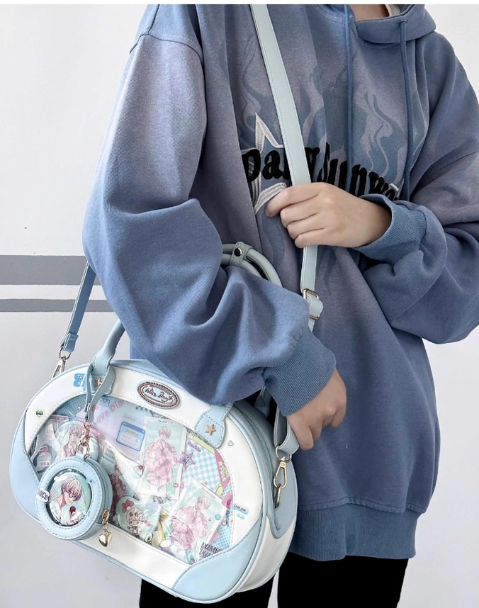 Adorable Itabag Dog Frisbee Crossbody Bag Embroidered Bag 38892:642470