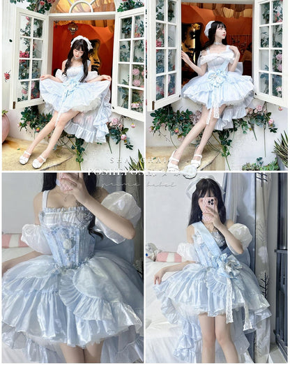 Lolita Dress Corset Dress Princess Vibe Dress Macaron Dress 36382:541830