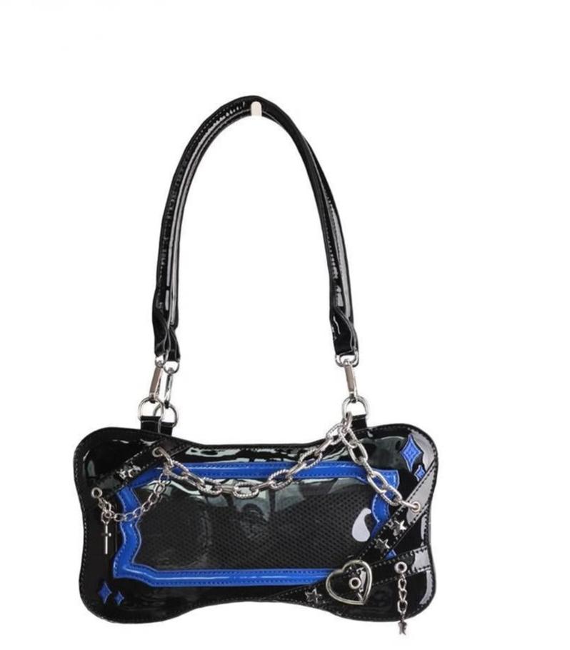 Y2K Ita Bag Bone-shaped Shoulder Bag Multicolor 35780:519910 35780:772525