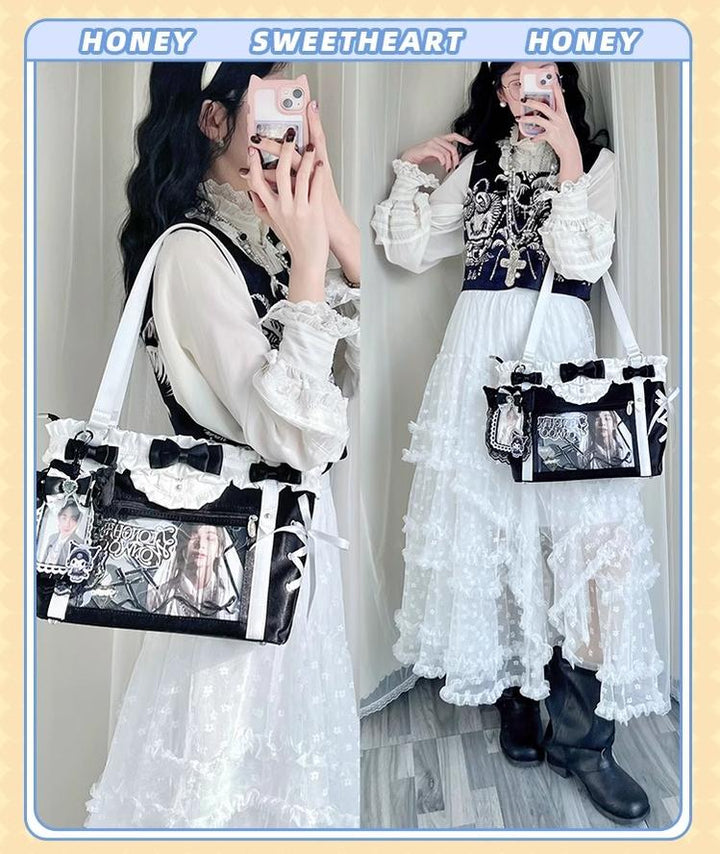 ACG Culture Satin Ita Bag Handle Bag With Removable Ribbon 43101:768421