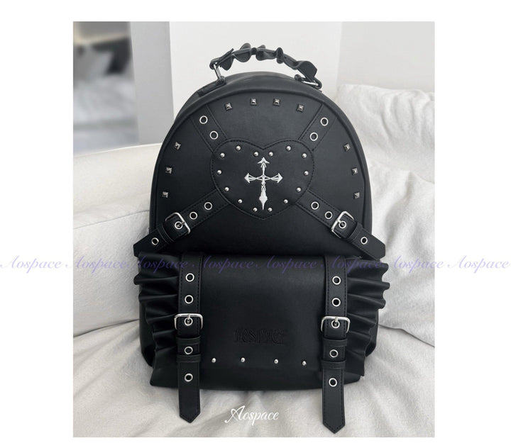 Subculture Black Backpack, Large Capacity 44670:818634