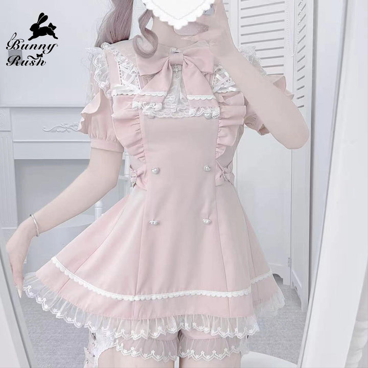 Ryousangata Dress Set, Heart-Shaped Cutout Back 43733:784003