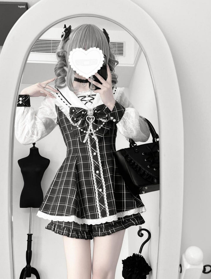 Sailor Collar Ryousangata Set Up, Lace Sleeves 43785:785672
