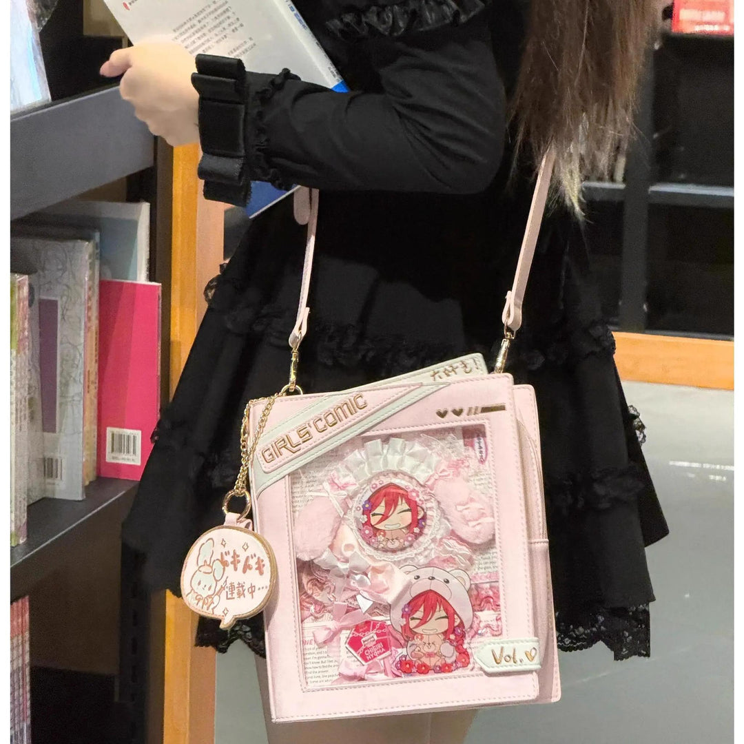 Kawaii Itabag Crossbody Bag Book-shaped Bag 40112:670854