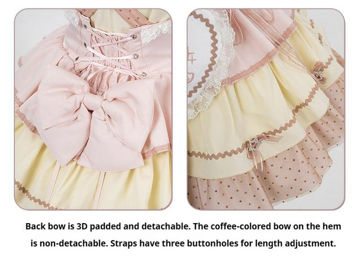 Kawaii Lolita Baker-Inspired Blouse, Suspender Skirt 44466:809208